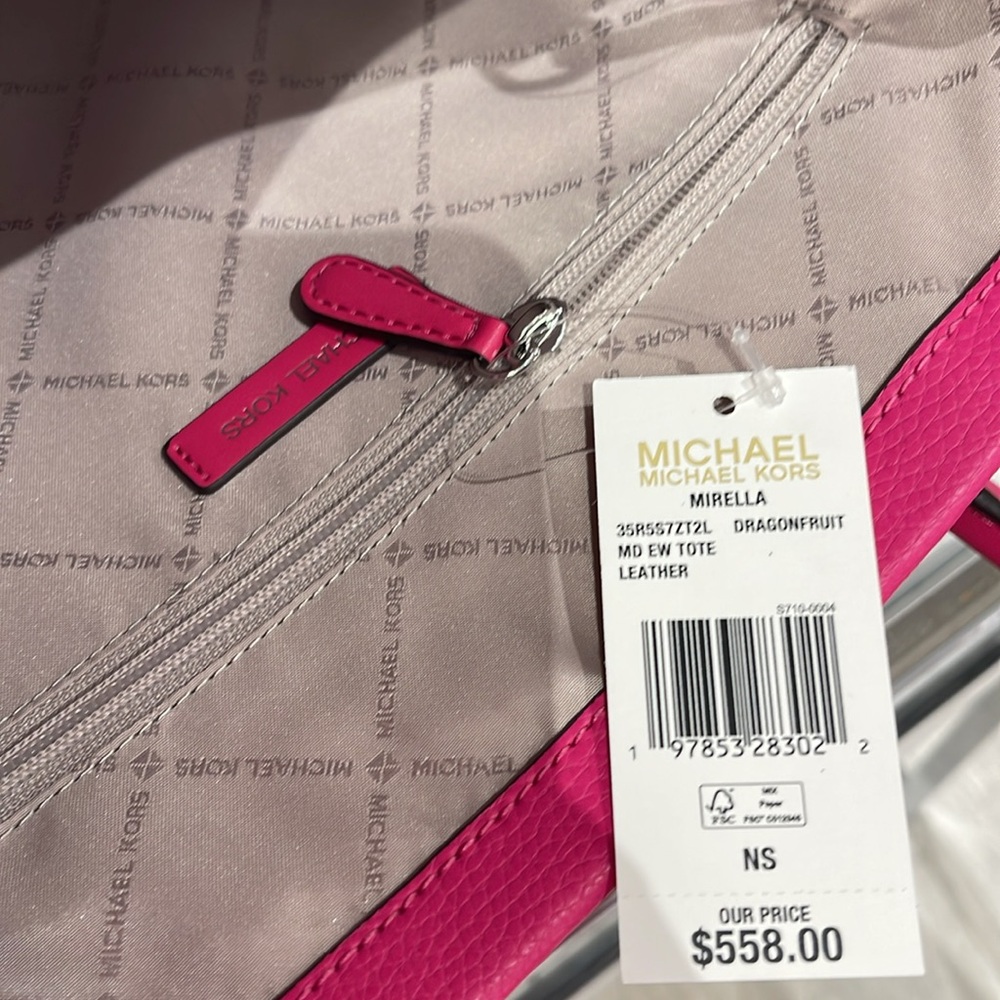 Michael Kors Mirella Medium Pebbled Leather Tote Bag
Dragonfruit
NWT - Picture 11 of 16